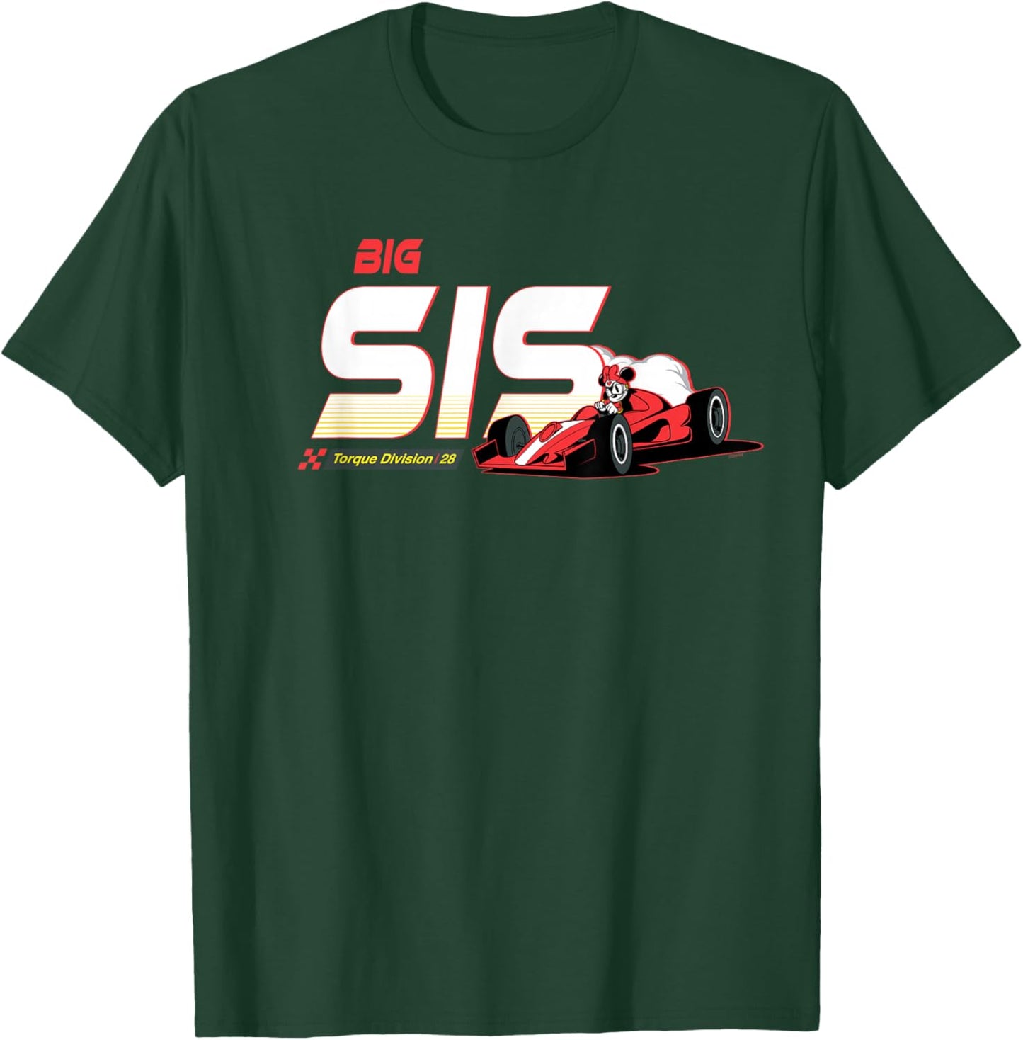 Disney Racing Big Sis Family Trip Race Car Vacation Matching T-Shirt - T-Shirt | Forest