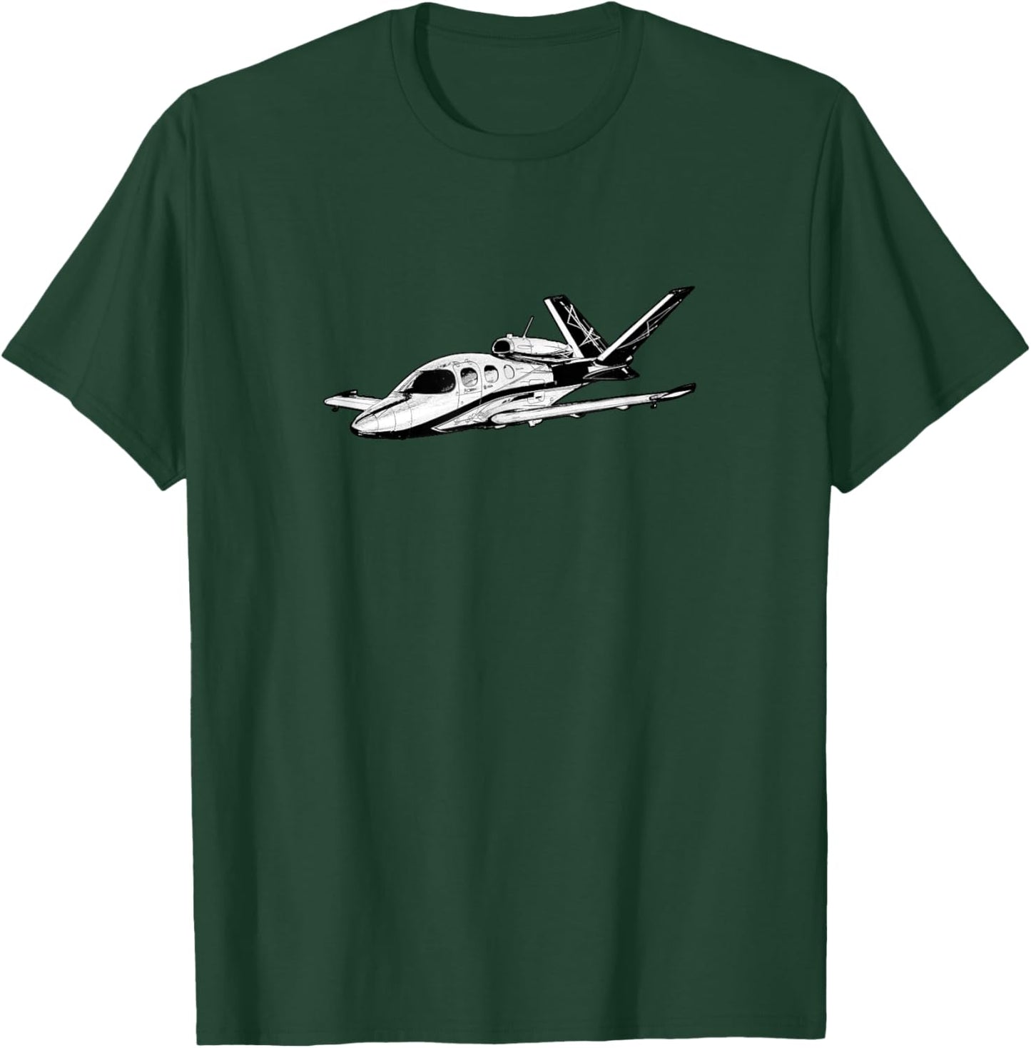 Cirrus Vision SF50 Jet | Aviation | Airplane T-Shirt - T-Shirt | Forest