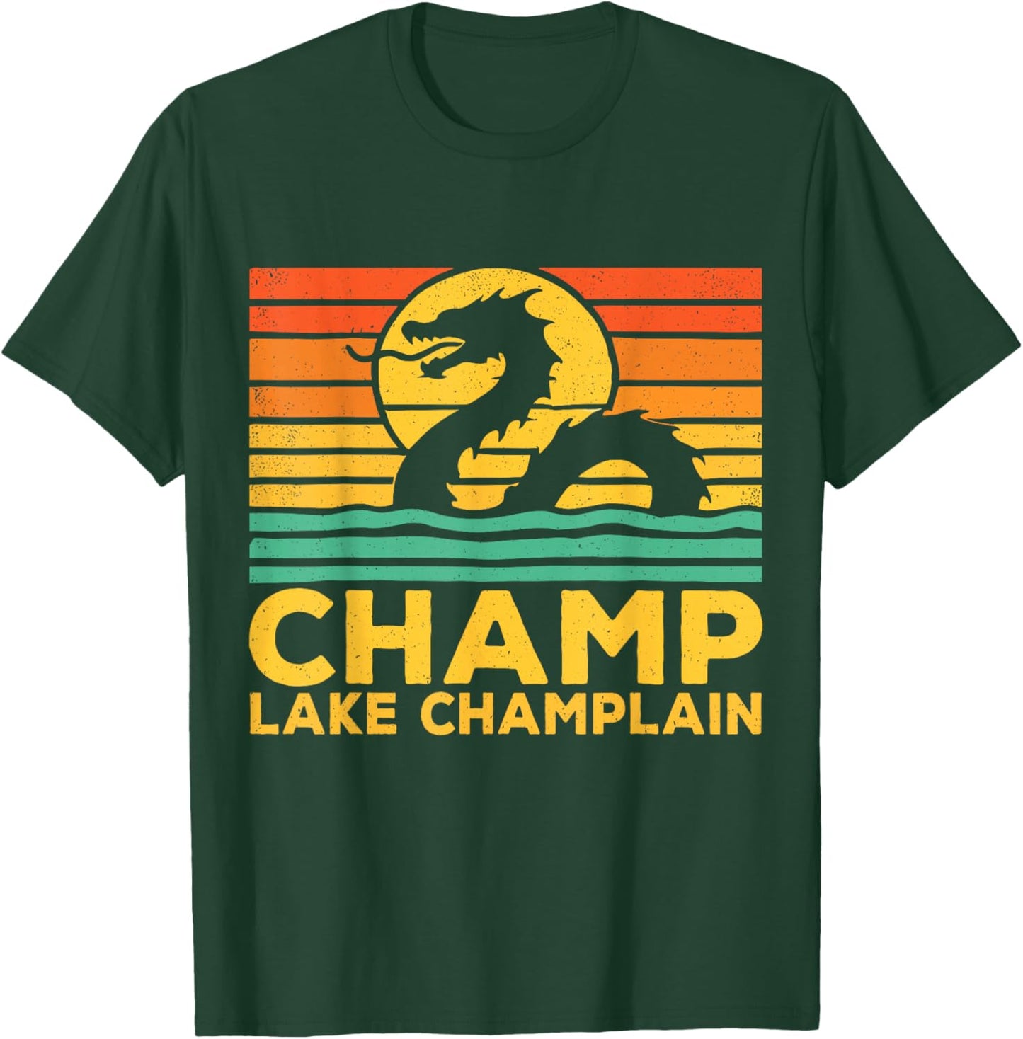 Champ Lake Champlain Monster American Folklore T-Shirt - T-Shirt | Forest