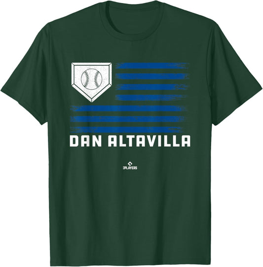 Vintage Flag Gameday Dan Altavilla Prospect Baseball Fan T-Shirt - T-Shirt | Forest