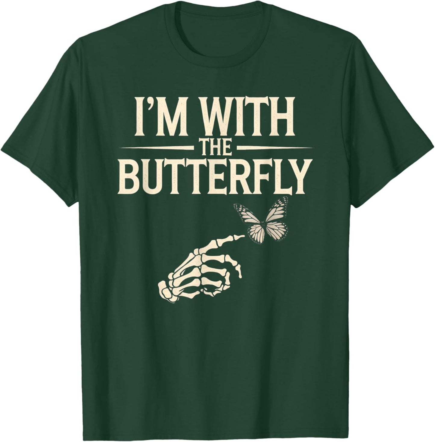 I'm With Butterfly Halloween Costume Couples Matching Gifts T-Shirt - T-Shirt | Forest