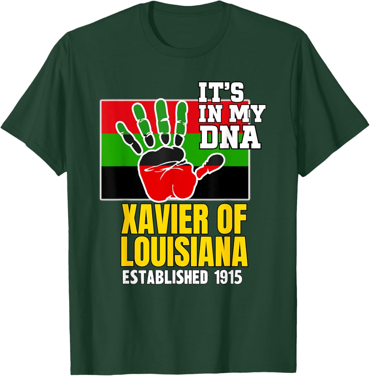 Xavier of Louisiana, XUL, Flag HBCU HBC T-Shirt - T-Shirt | Forest