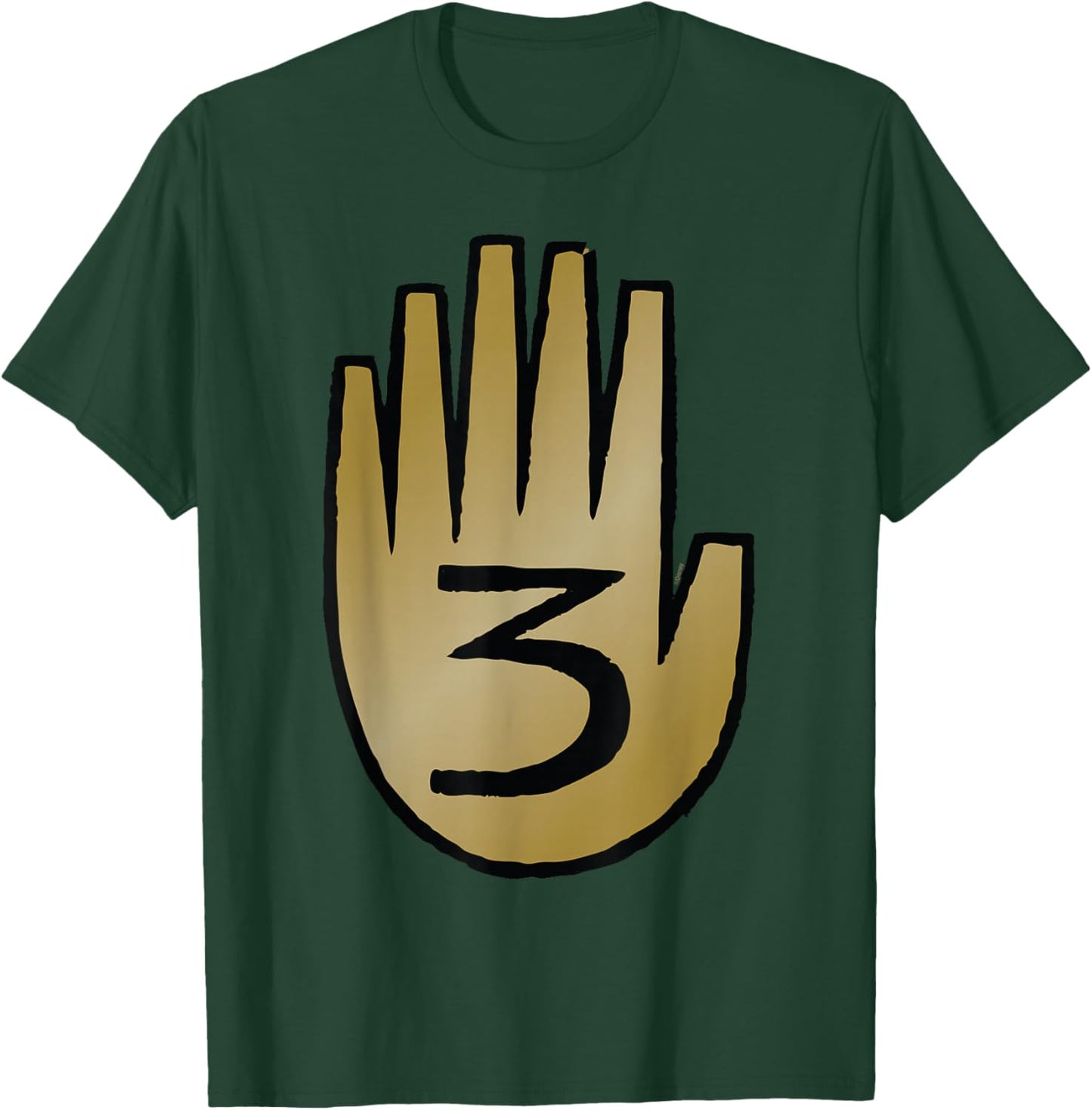 Disney Gravity Falls Journal #3 Hand Official Disney Channel T-Shirt - T-Shirt | Forest
