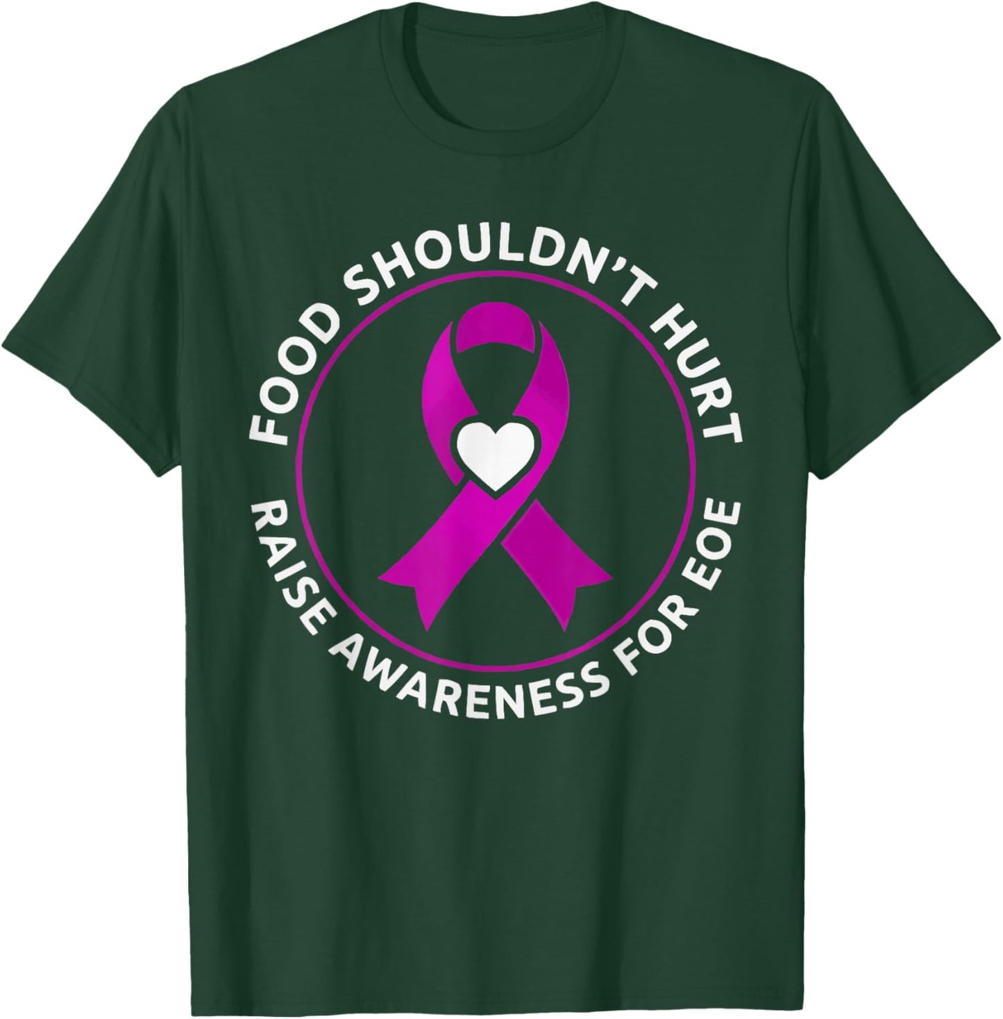 Eosinophilic Esophagitis Hope EOE Diagnosed EOE Warrior T-Shirt - T-Shirt | Forest