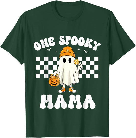 Funny One Spooky Mama of The 1st Birthday Boy Matching T-Shirt - T-Shirt | Forest