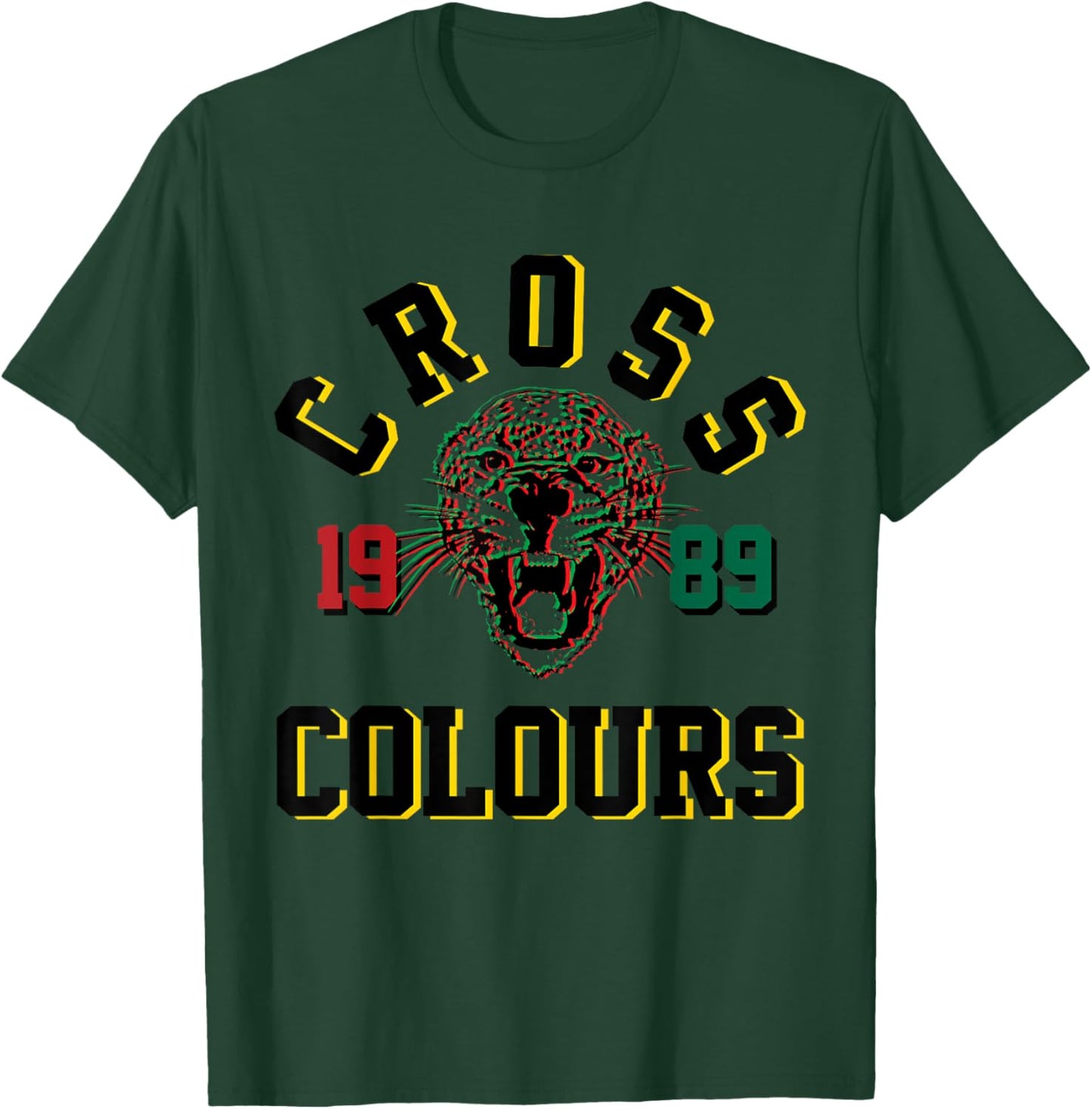 CXC 89 Cheetah | Retro Graphic 1990's Urban Vintage T-Shirt - T-Shirt | Forest