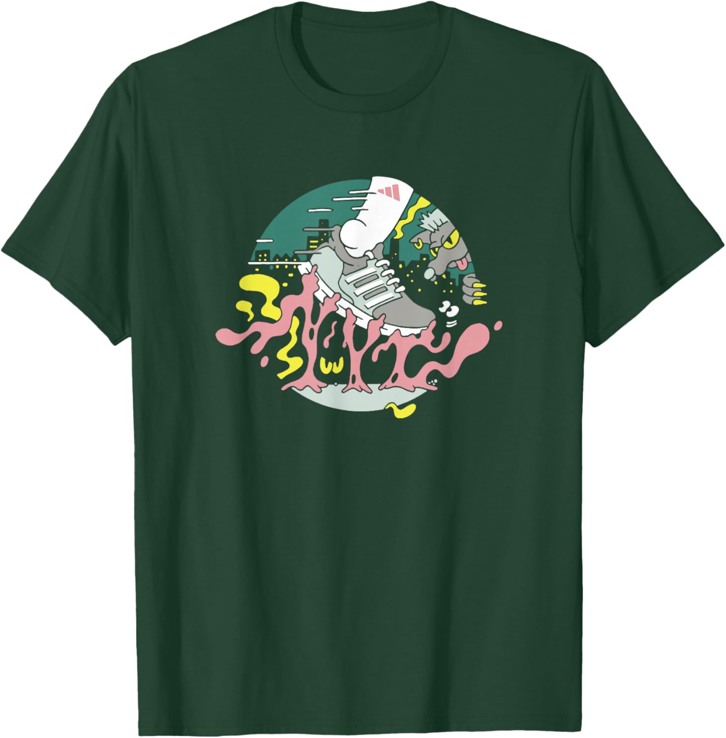 adidas Badge of Sport Run NYC Graphic T-Shirt - T-Shirt | Forest