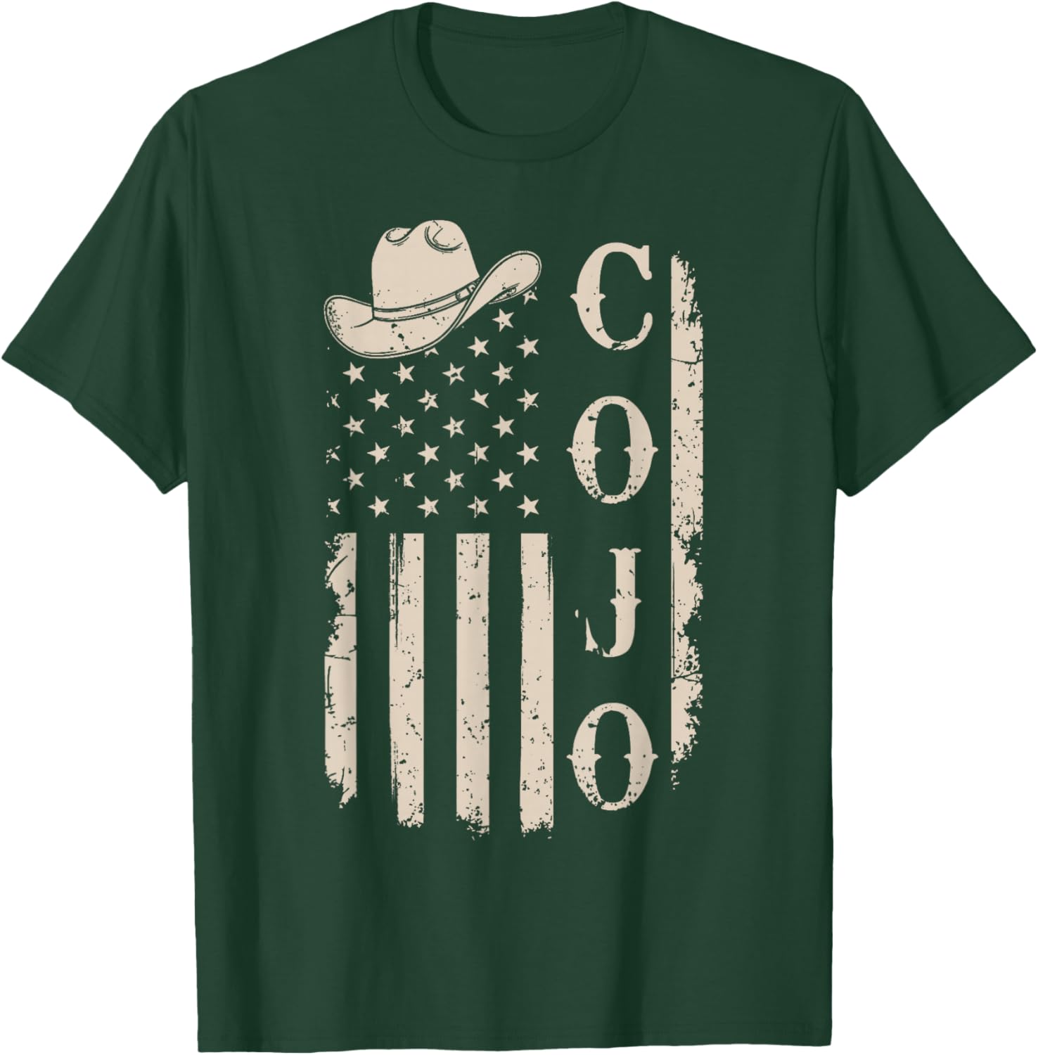 Distressed Cojo Name Personalized T-Shirt - T-Shirt | Forest