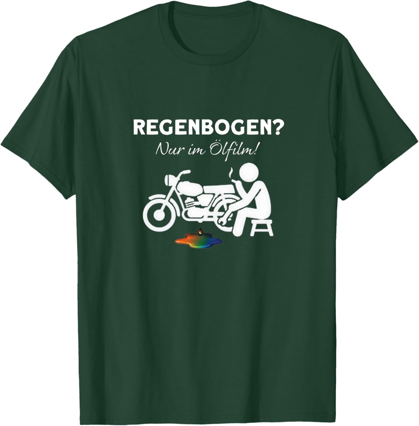 Regenbogen Nur im Ölfilm Statement Premium T-Shirt - T-Shirt | Forest