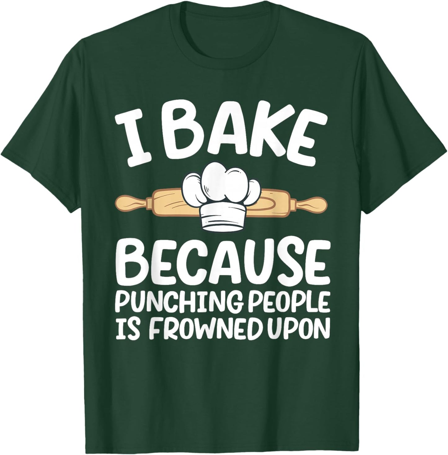 Funny Baking Design Women Pastry Chef Baking Baker T-Shirt - T-Shirt | Forest