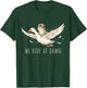 We Ride At Dawn Frog Riding Goose Chaotic Cool Funny Animal T-Shirt - T-Shirt | Forest