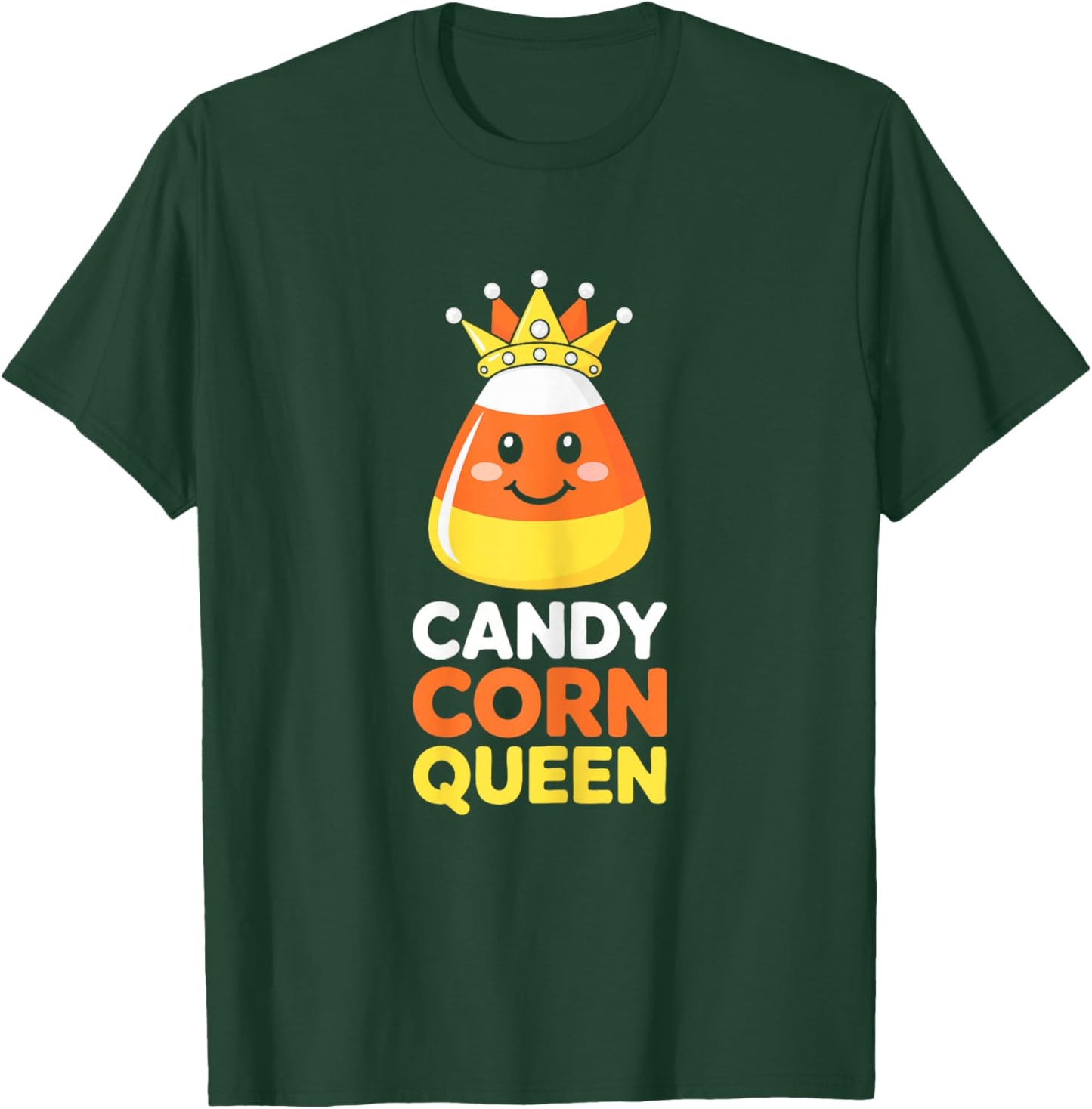 Candy Corn Queen Shirt Adult Women Girl Halloween Costume T-Shirt - T-Shirt | Forest