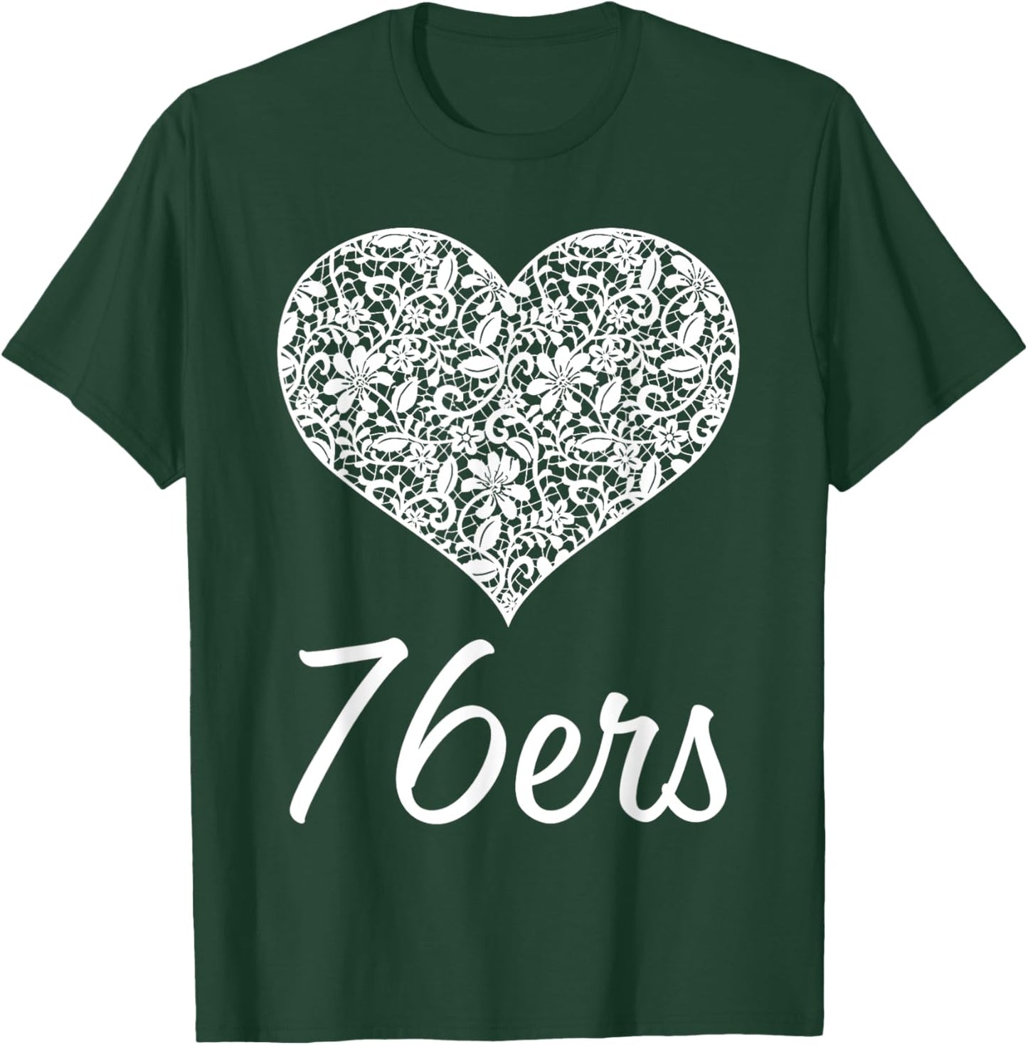 76Ers Independence Lace Heart HS T-Shirt - T-Shirt | Forest