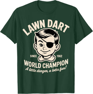 Lawn Dart Champion Nostalgic T-Shirt - T-Shirt | Forest