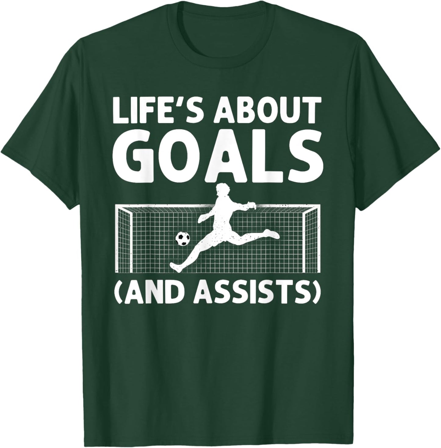 Funny Soccer Art For Boys Girls Men Women Gag Soccer Player T-Shirt - T-Shirt | Forest