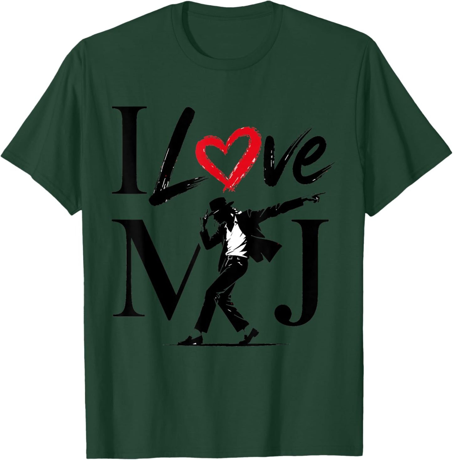 I Love MJ Shirt, I Heart MJ T-Shirt - T-Shirt | Forest