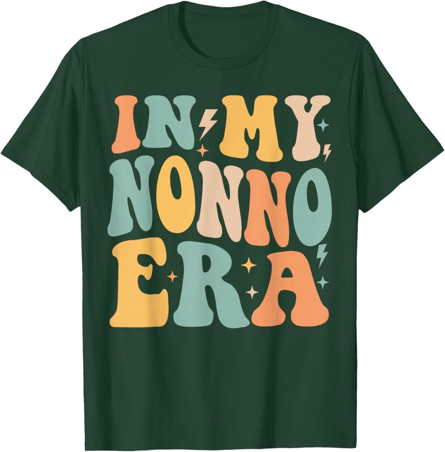 Retro Groovy In My Nonno Era Father's Day T-Shirt - T-Shirt | Forest