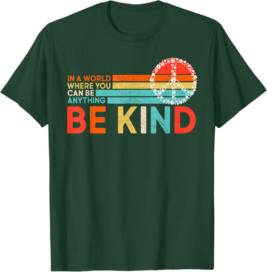 World Kindness Day Be Kind Hand Sign Peace Choose Kindness T-Shirt - T-Shirt | Forest