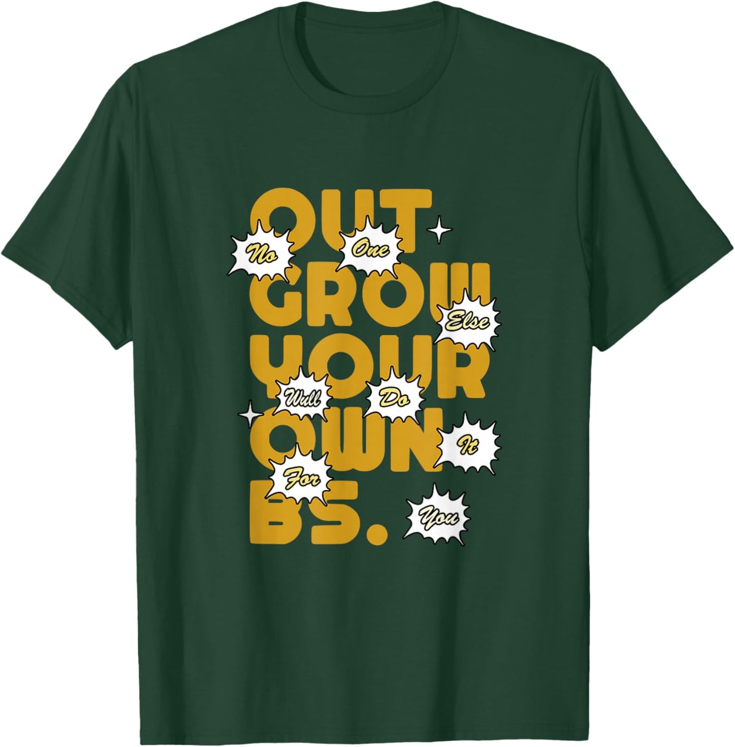 Brown Color Growth Brown Graphic T-Shirt - T-Shirt | Forest