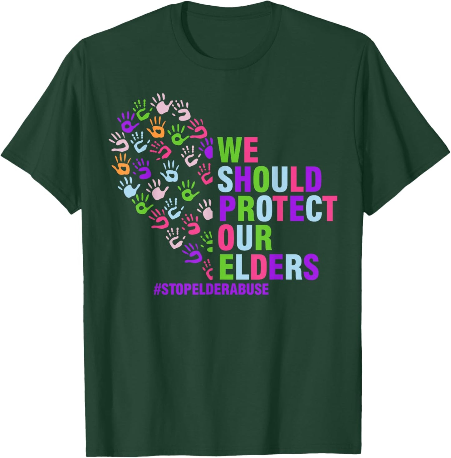 Elder Abuse Awareness Stop Elder Abuse prevention T-Shirt - T-Shirt | Forest
