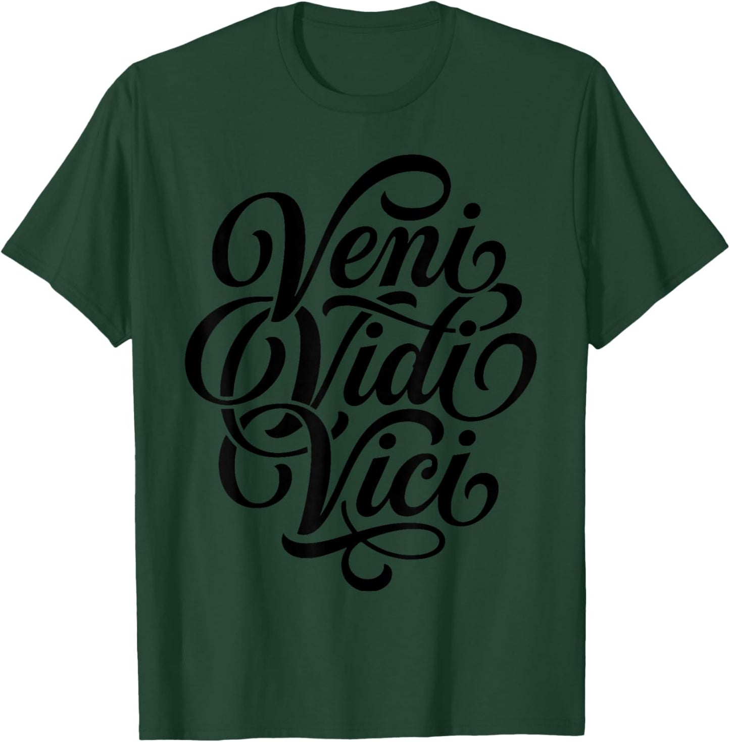 Veni Vidi Vici Phrase Latine Étudiant en Histoire Romaine T-Shirt - T-Shirt | Forest