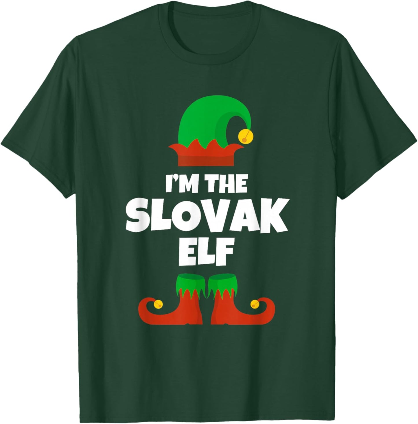 I'm The Slovak Elf Family Pajama Christmas Funny Slovakia T-Shirt - T-Shirt | Forest