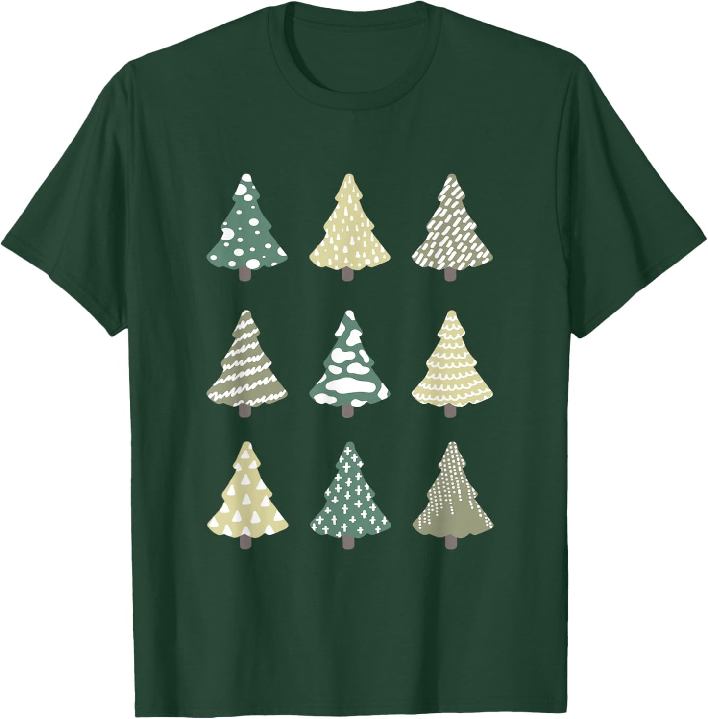Winter Forest, Simple Christmas Tree, Forest Tree Lover T-Shirt - T-Shirt | Forest