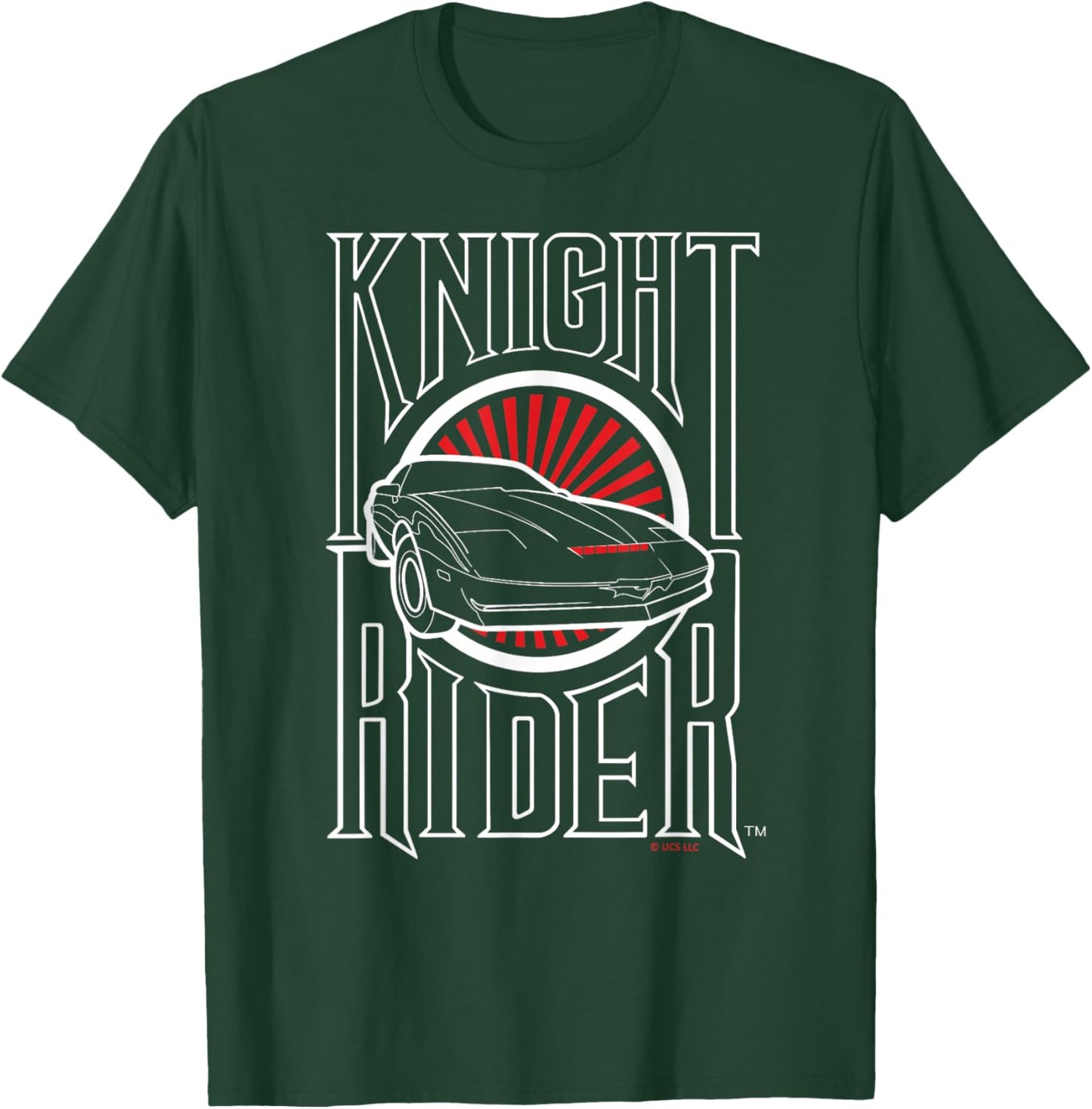 Knight Rider Iconic Retro Car Design T-Shirt - T-Shirt | Forest