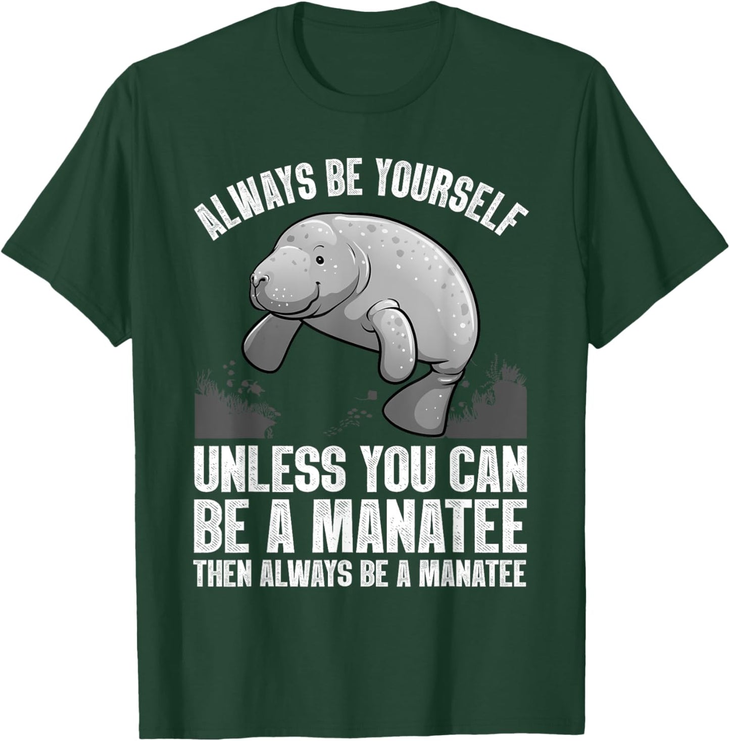 Funny Manatee Design Women Boys Girls Manatee Lover T-Shirt - T-Shirt | Forest
