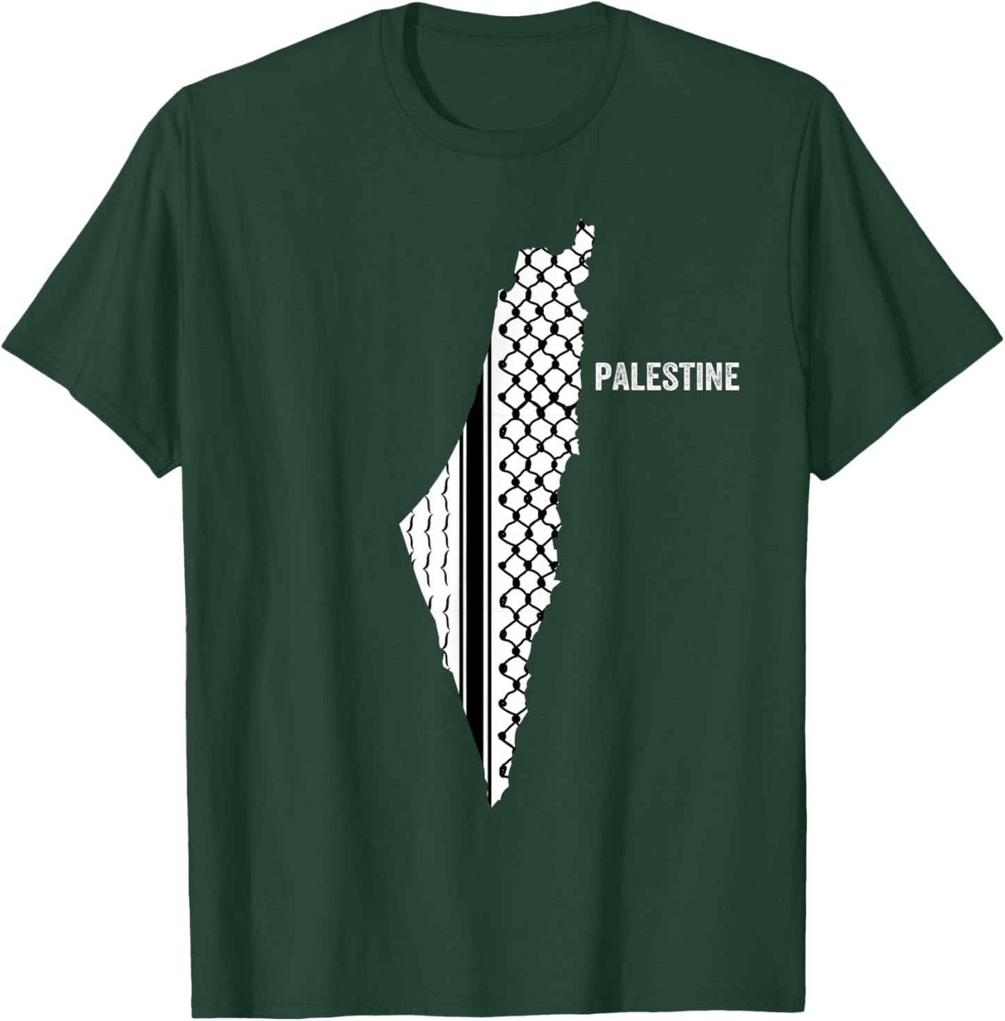 i Love Palestine, Palastine Illustration Graphic Design T-Shirt - T-Shirt | Forest