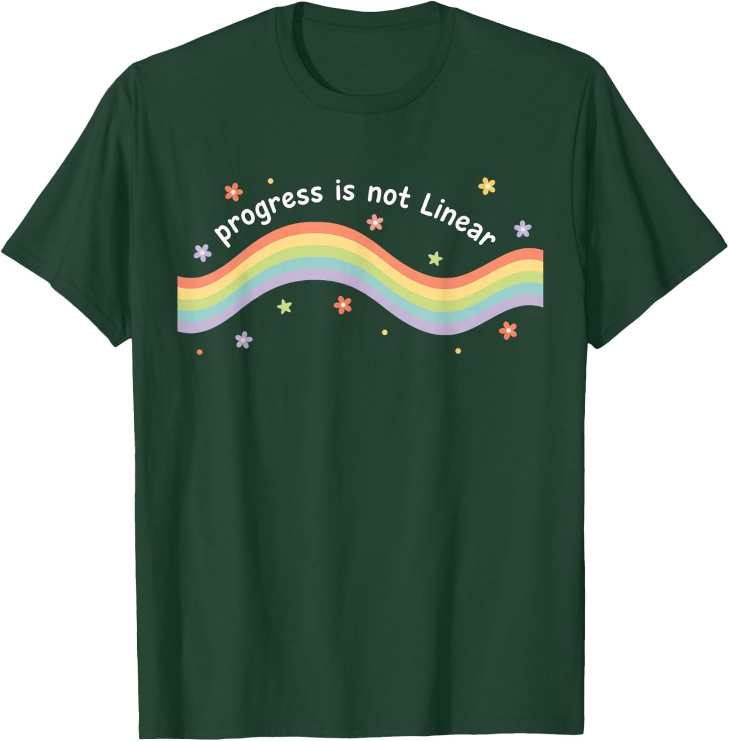 Teacher Progress is Not Linear Special Education Teacher T-Shirt - T-Shirt | Forest