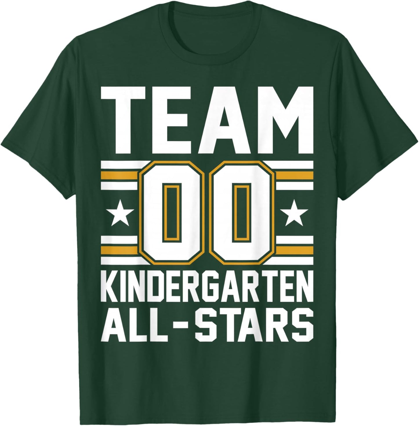 Kids Sports Preschool Team Kindergarten All Stars Jersey T-Shirt - T-Shirt | Forest