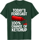Funny Ketchup Art Women Youth Tomato Ketchup Lover T-Shirt - T-Shirt | Forest