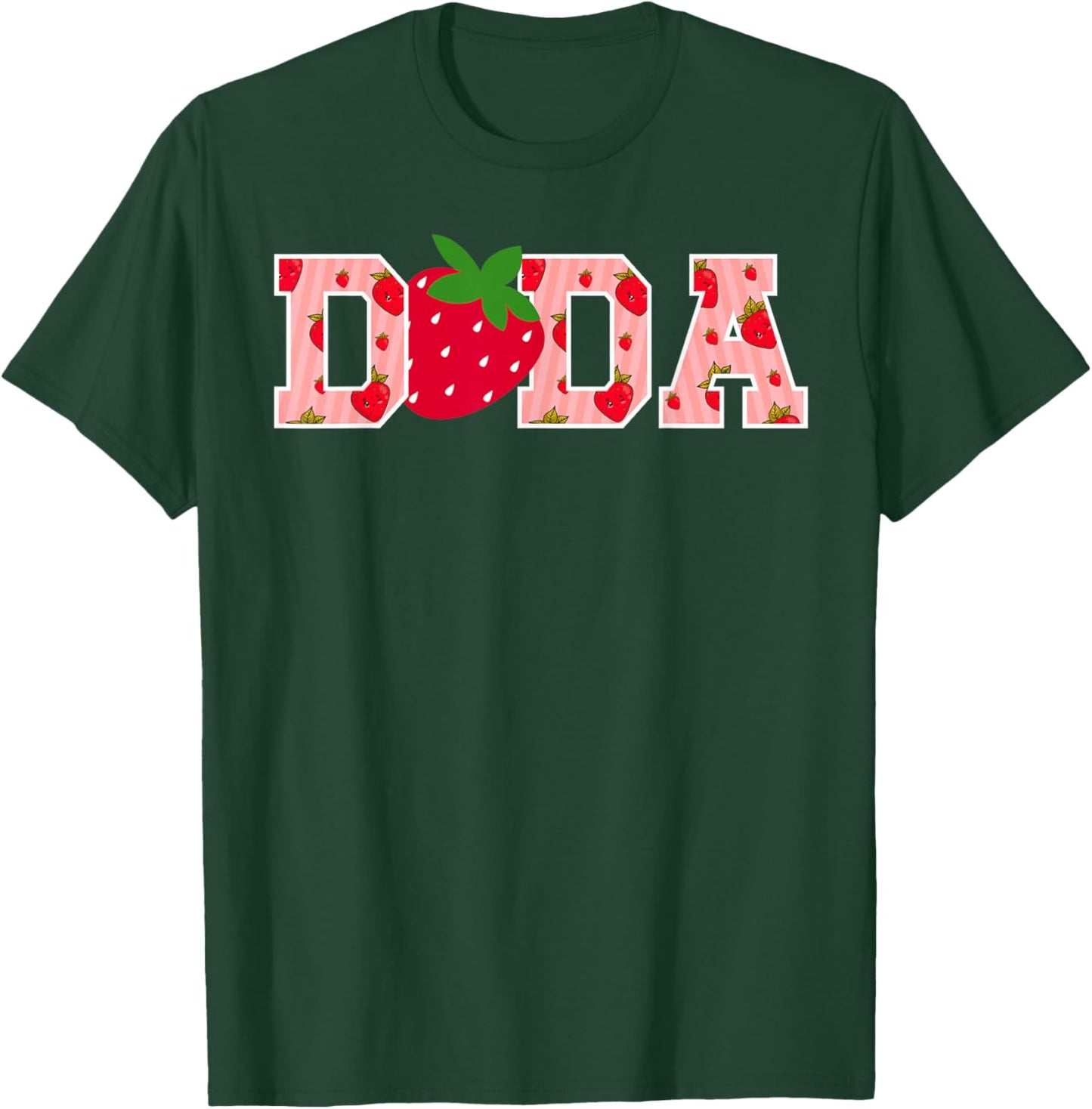 Dada Strawberry First Birthday Party Funny Strawberry T-Shirt - T-Shirt | Forest