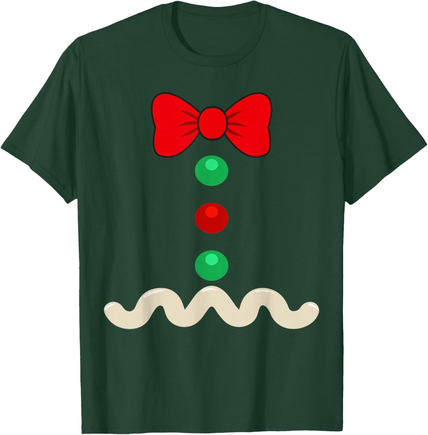 Gingerbread Man Costume Halloween Christmas T-Shirt - T-Shirt | Forest