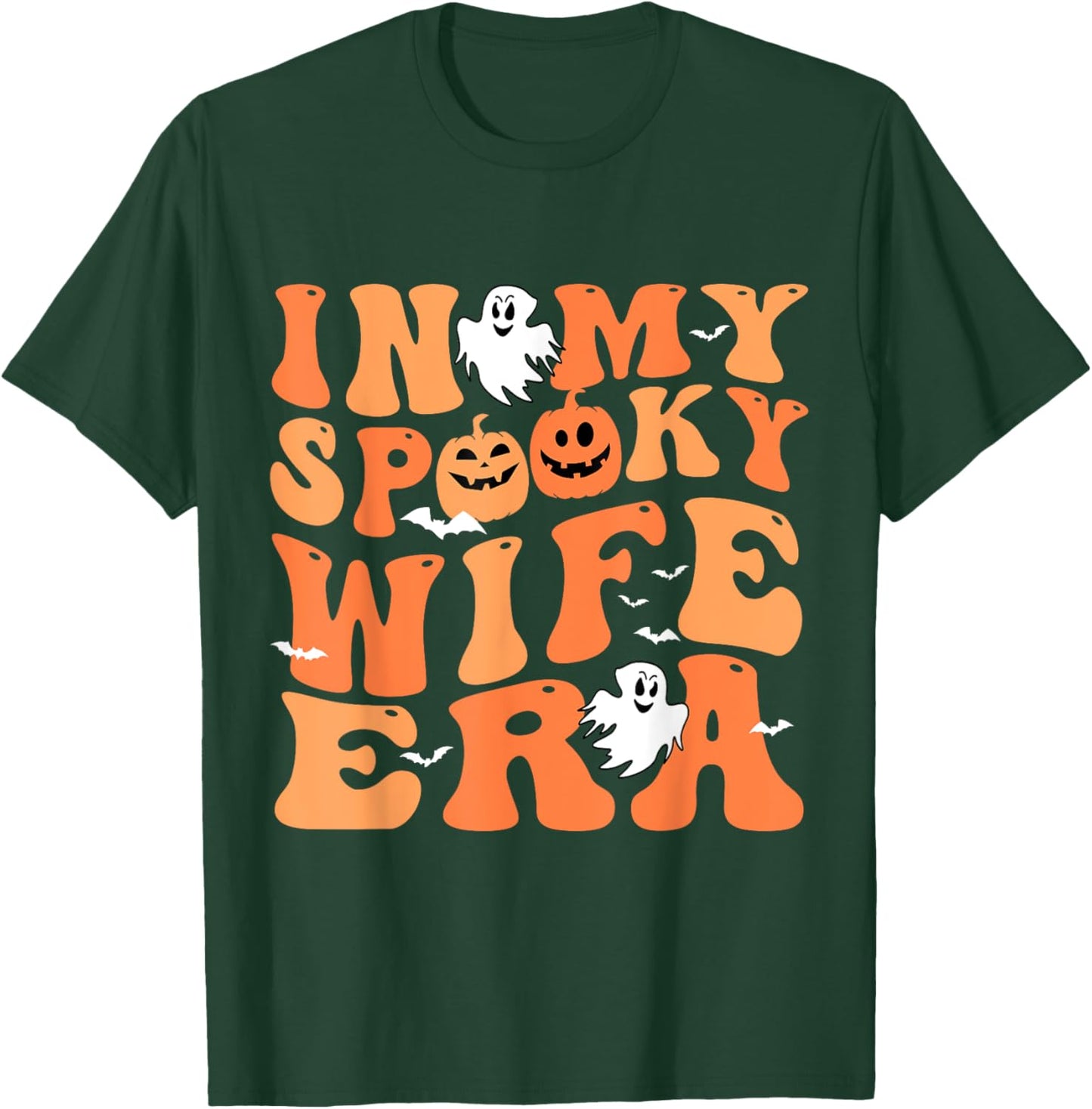 In My Spooky Wife Era Halloween Groovy For Wife T-Shirt - T-Shirt | Forest