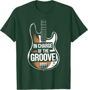 Bass Player Musician for Bass Guitar Bassist T-Shirt - T-Shirt | Forest