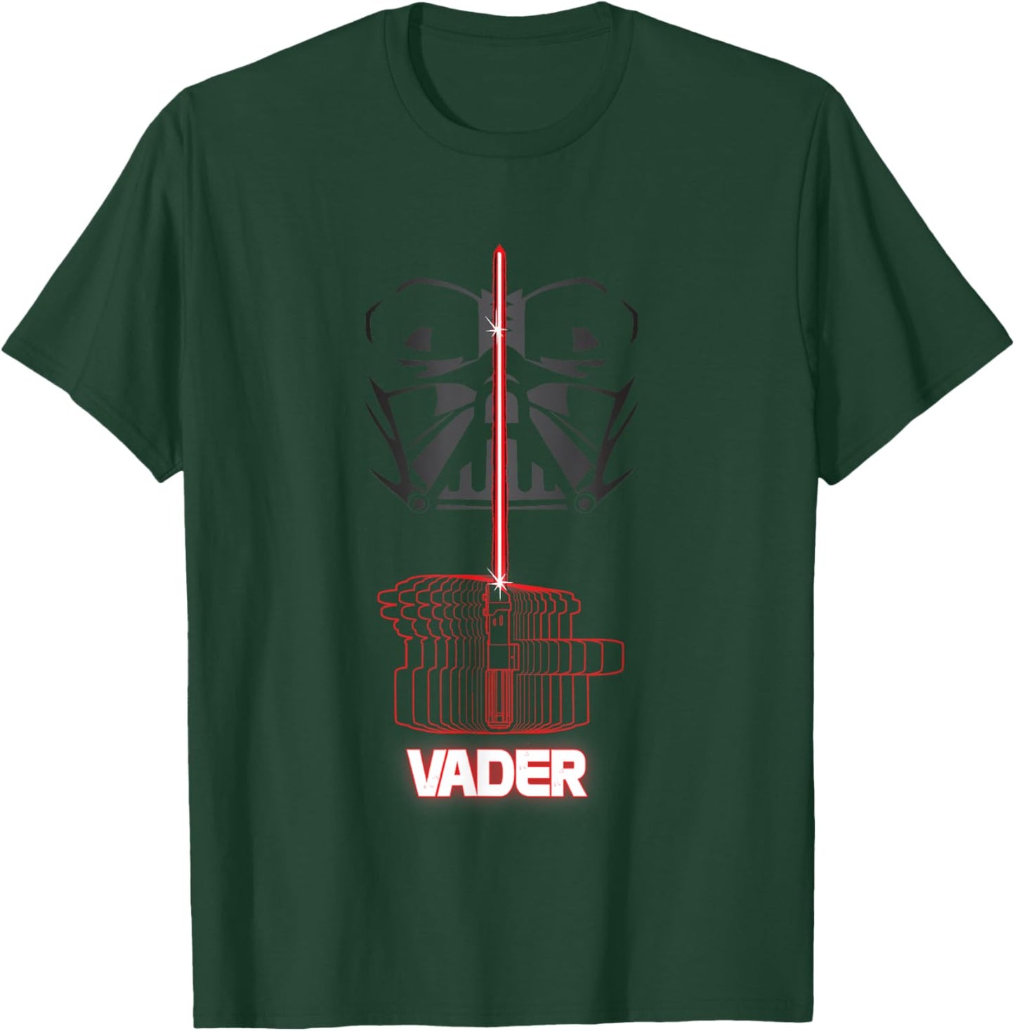 Star Wars Iconic Darth Vader Light Saber Big Chest Portrait T-Shirt - T-Shirt | Forest