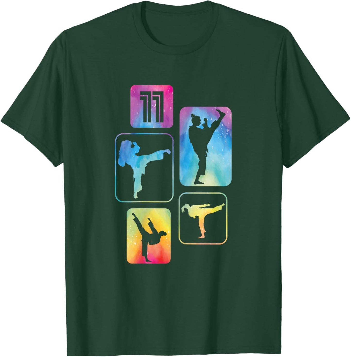 Karate Taekwondo 11 Years for Girl T-Shirt - T-Shirt | Forest