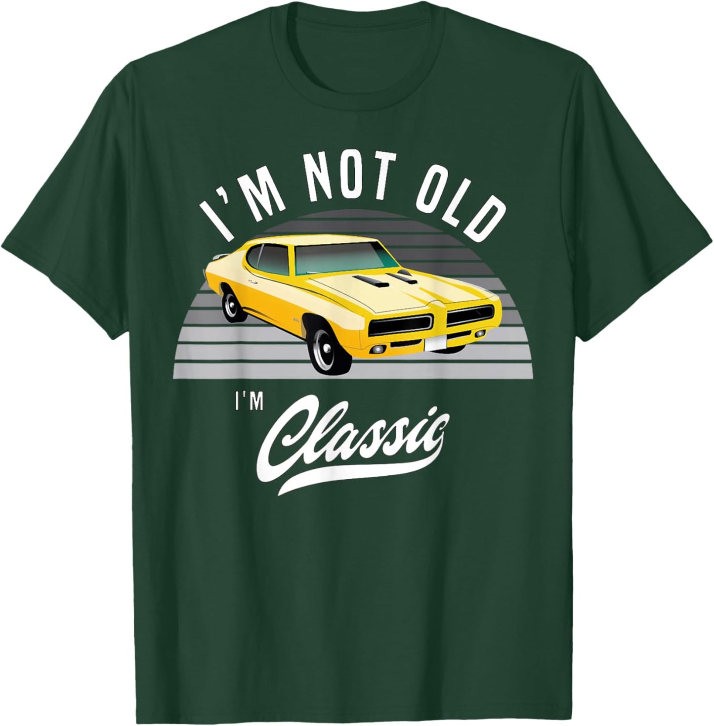 1969 69 GTO Classic Car Old School Muscle Car T-Shirt - T-Shirt | Forest