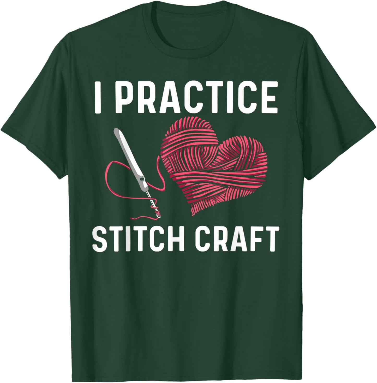 Best Crocheting Art Women Crocheter Crochet Lover T-Shirt - T-Shirt | Forest