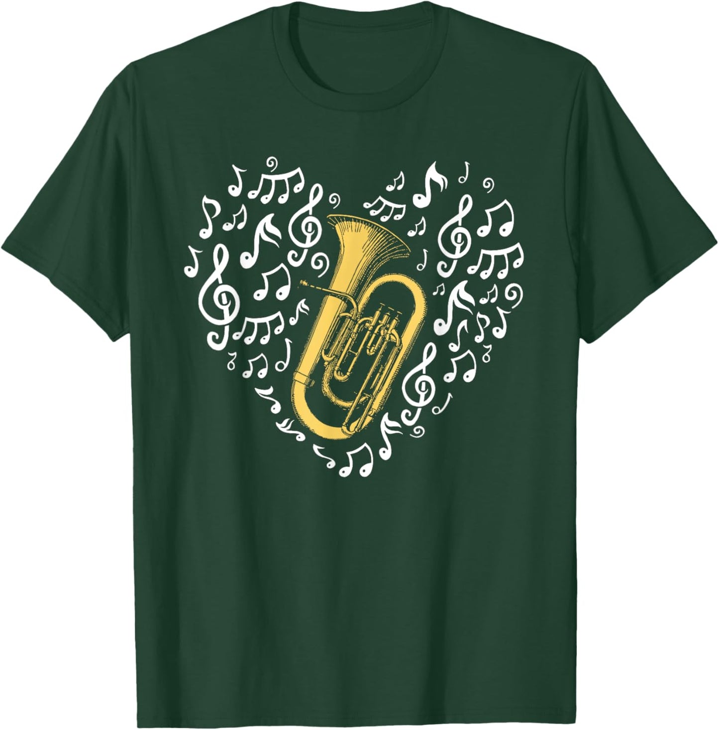 Euphonium Heart T-Shirt - T-Shirt | Forest