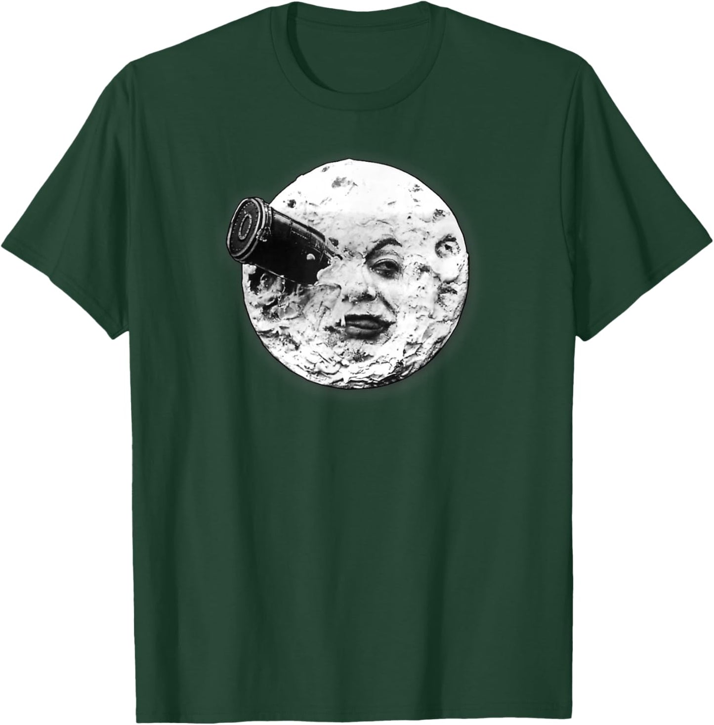 Moon Spaceship Face Trip to The Moon Voyage Dans la Lune T-Shirt - T-Shirt | Forest