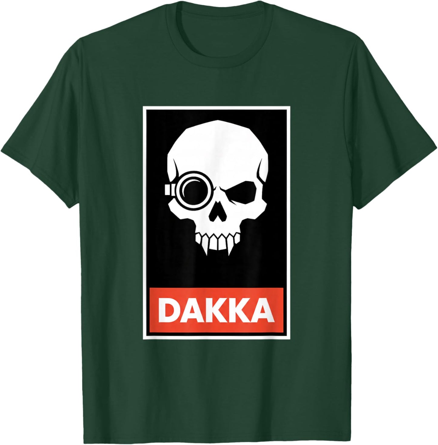 Dakka Skull Gaming Birthday Design for Gamers Shooter Fans T-Shirt - T-Shirt | Forest