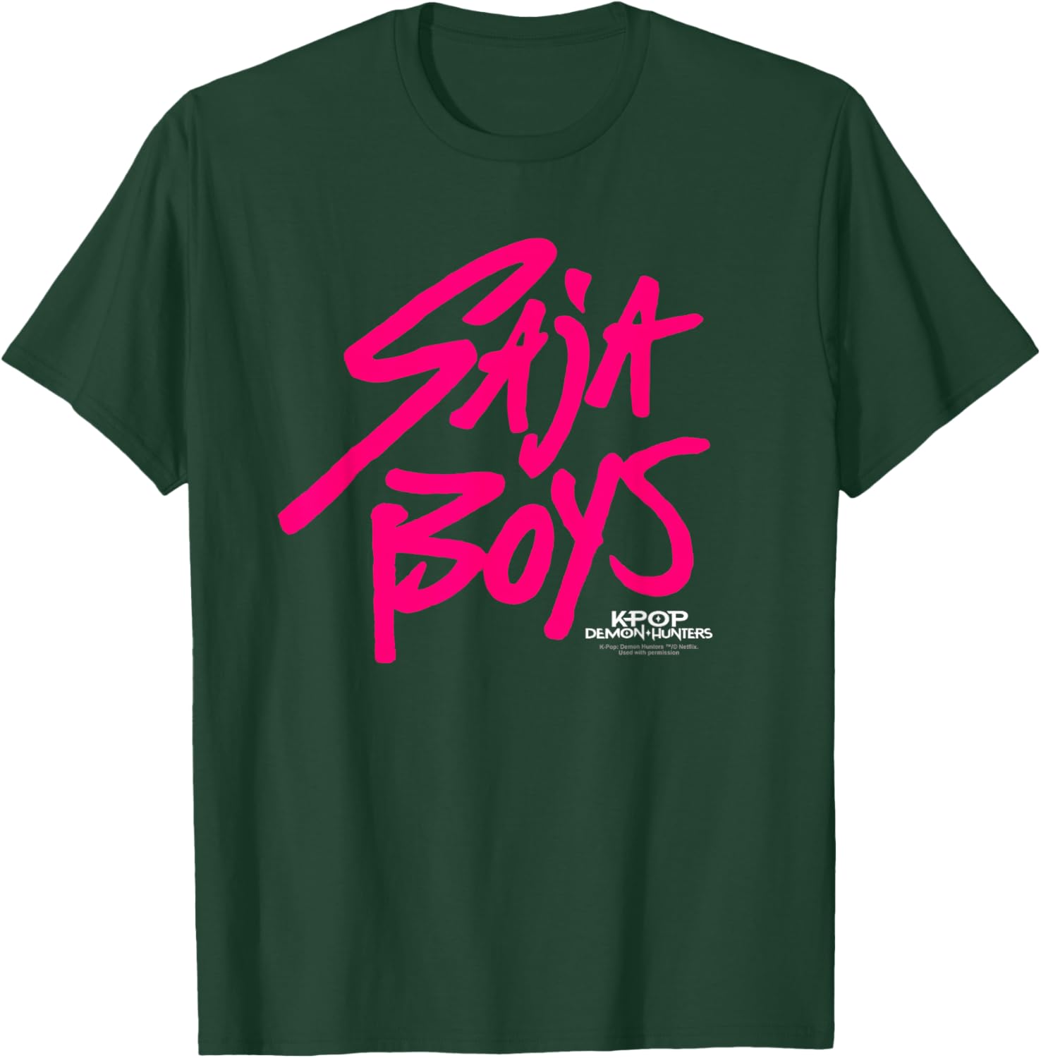Kpop Demon Hunters Saja Boys Logo Officially Licensed T-Shirt - T-Shirt | Forest