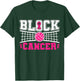 Pink Ribbon Block Cancer Volleyball Breast Cancer Awareness T-Shirt - T-Shirt | Forest