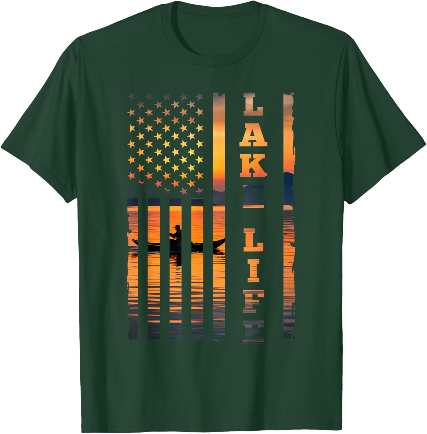 Vintage Lake Life T-Shirt - T-Shirt | Forest
