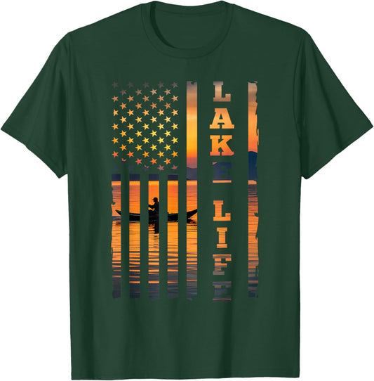 Vintage Lake Life T-Shirt - T-Shirt | Forest