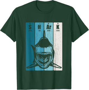 Funny Shark Periodic Table of Elements Shirt Shark Biologist T-Shirt - T-Shirt | Forest