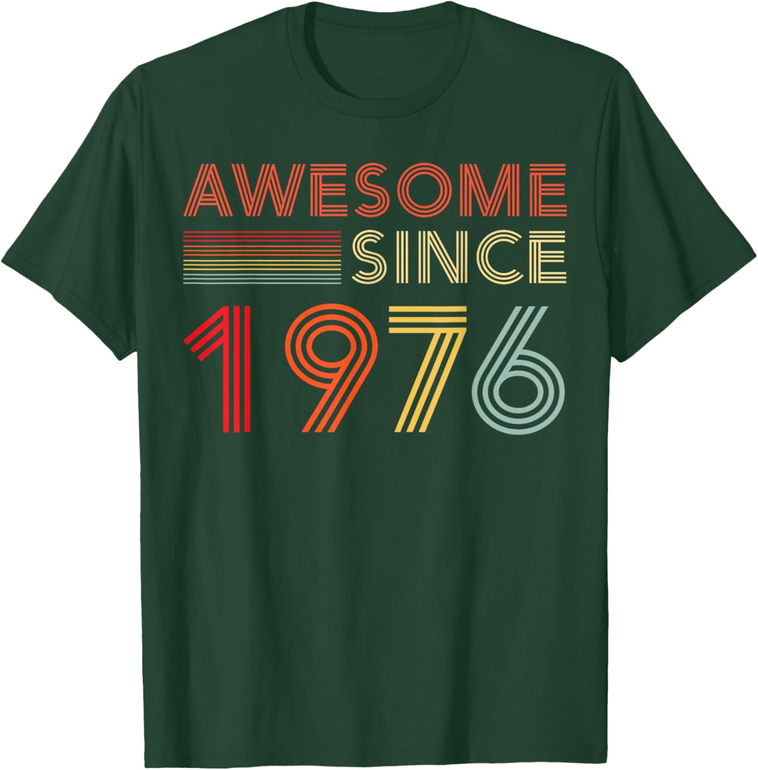 Awesome 50 Birthday Decorations Men 50yr 1976 50th Birthday T-Shirt - T-Shirt | Forest